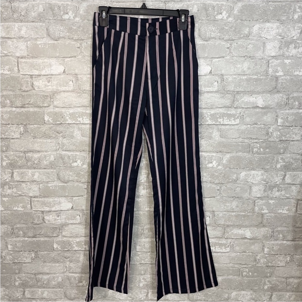 Nasty Girl Striped Flare Pants